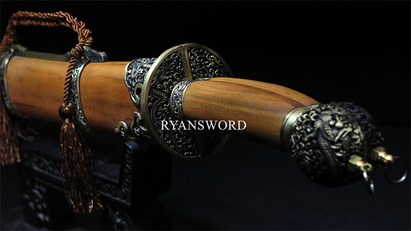 Twin Blade Dao High Carbon Steel Clay Tempered Blades--RSD417