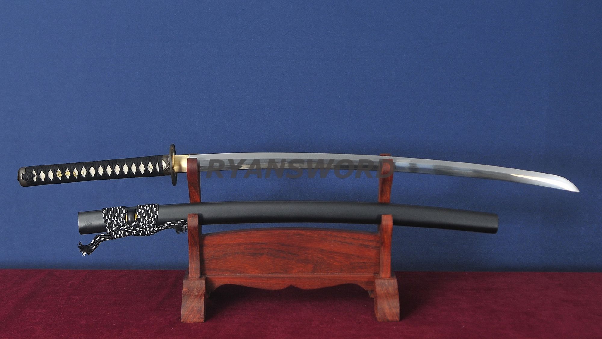 Katana 1095 High Carbon Steel Wolf Tsuba--Ryan1447,$150.00