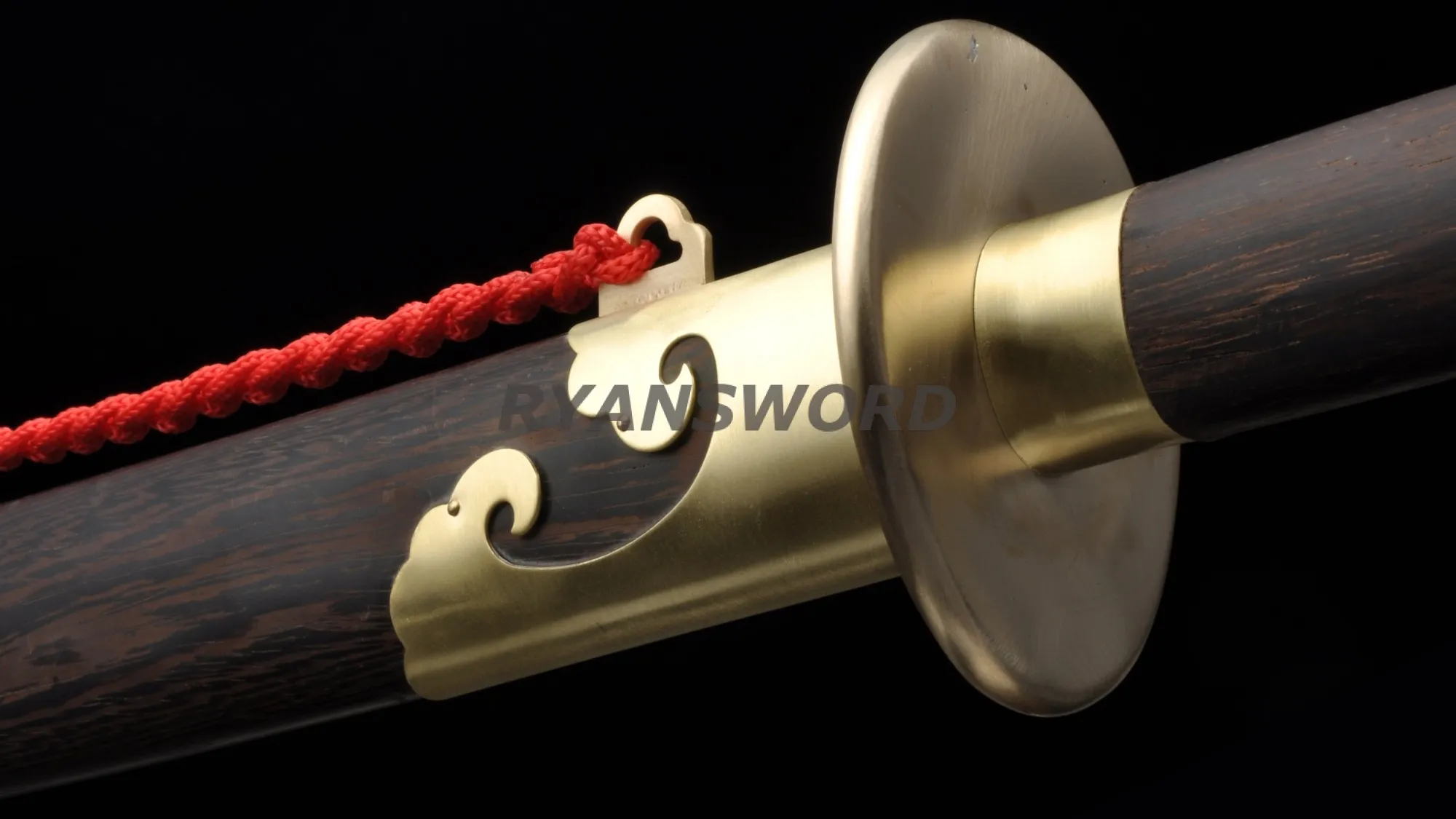 Qian Kun Miao Dao Chinese Sword Brass Fittings Rosewood Scabbard