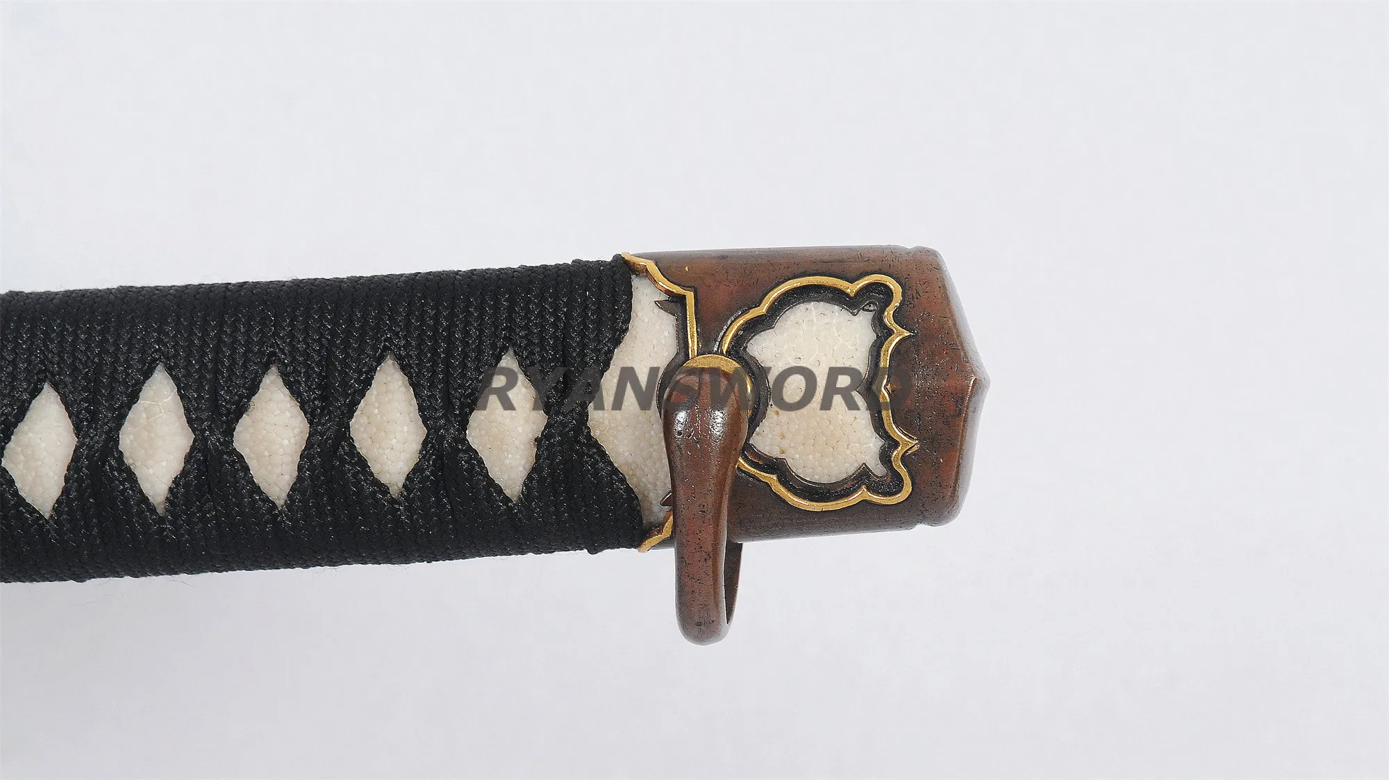 Tachi 1095 Carbon Steel Clay Tempered Full-Rayskin Saya--Ryan1332