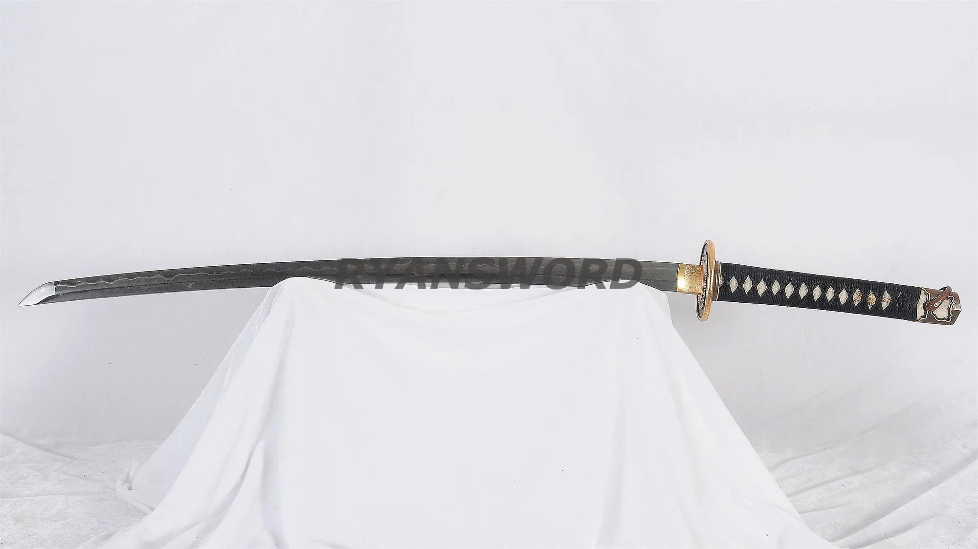 Tachi 1095 Carbon Steel Clay Tempered Full-Rayskin Saya--Ryan1332